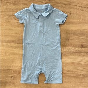 Kyte Baby Light Blue Polo Shortall